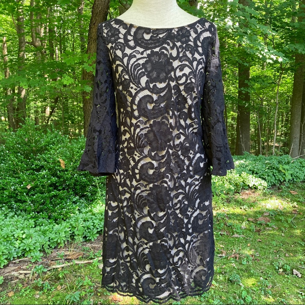 Vince Camuto Black Lace Dress